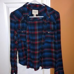 Forever 21 Long sleeve plaid button up SIZE: S